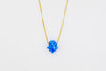 Sterling Silver Opal Hamsa Hand Necklace