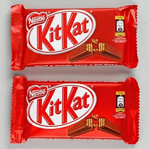 Cute Mickey Metal Rakhi & Nestle KitKat Chocolates