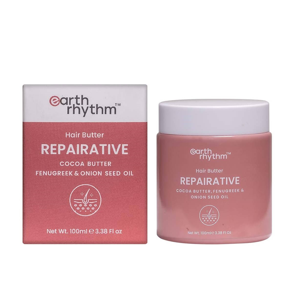 Earth Rhythm Repairative Hair Butter Cocoa Butter Fenugreek Oil Onion Seed Oil