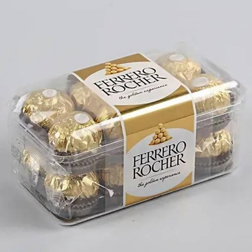 Meenakari Rakhi and 16 Pcs Ferrero Rocher