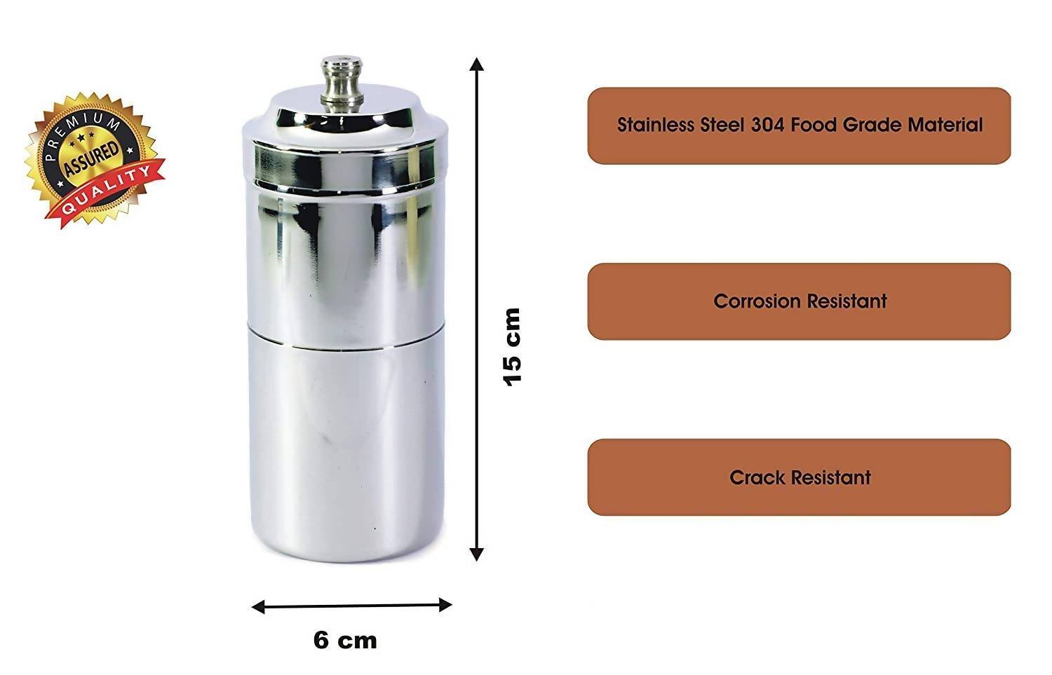 Pajaka South Indian Coffee Filter Stainless Steel Non-Electric Machine