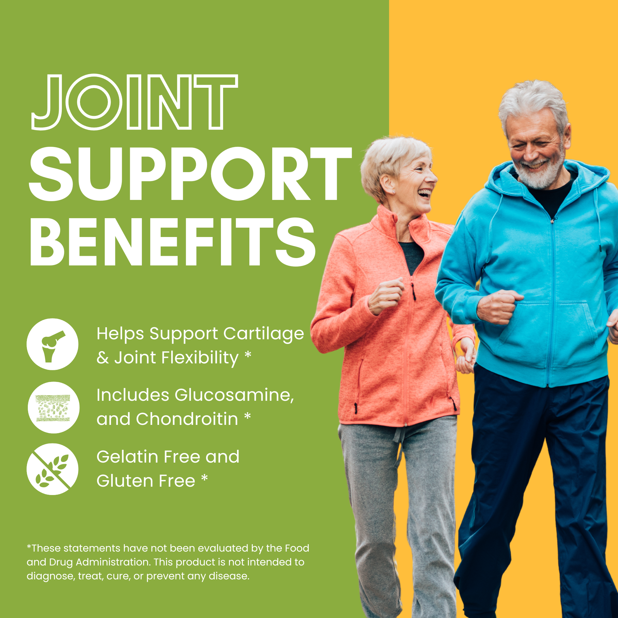 Halal Joint Support with Glucosamine + Turmeric + Chondroitin Tablets