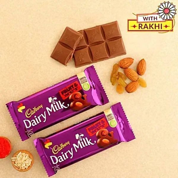 Auspicious Lord Shiv Rakhi & 2 Dairy Milk Silk