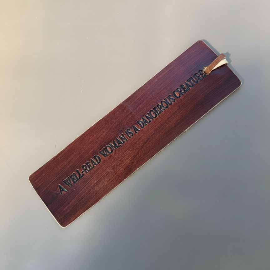 Quote Leather Bookmarks