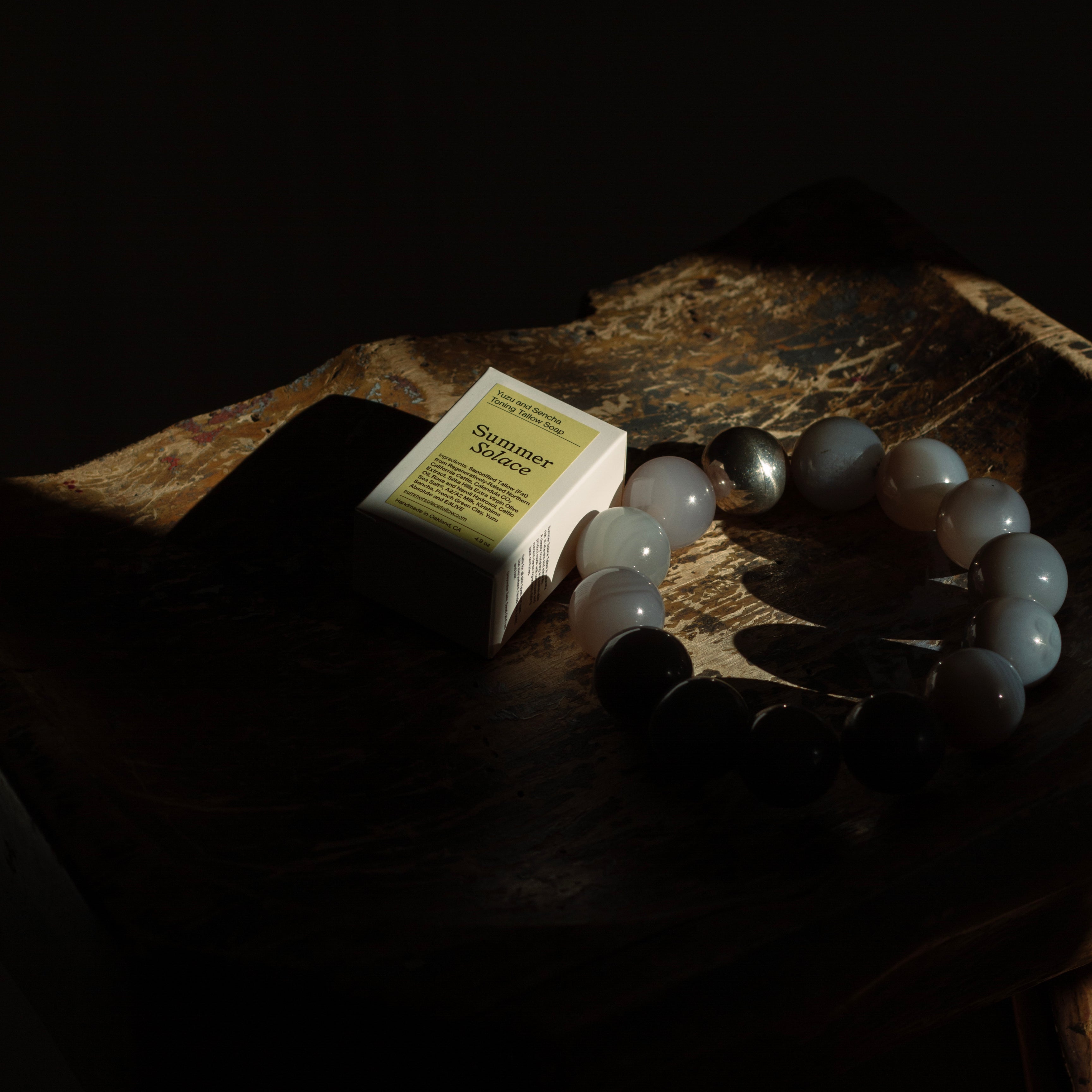 Yuzu & Sencha Tallow Soap • Invigorating Toning Bar with Green Tea & E3Live®