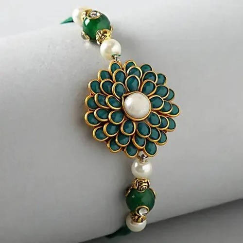 Premium Beads Rakhi & Choco Swiss Chocolicious Box