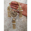MS Fashion India Bridal Latkan Gold Color Bangles With White Pearls