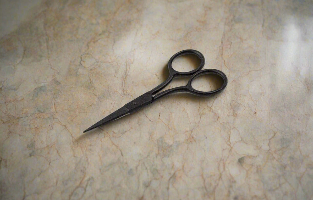 Men’s 4″ Brushed Gunmetal Beard & Mustache Scissors