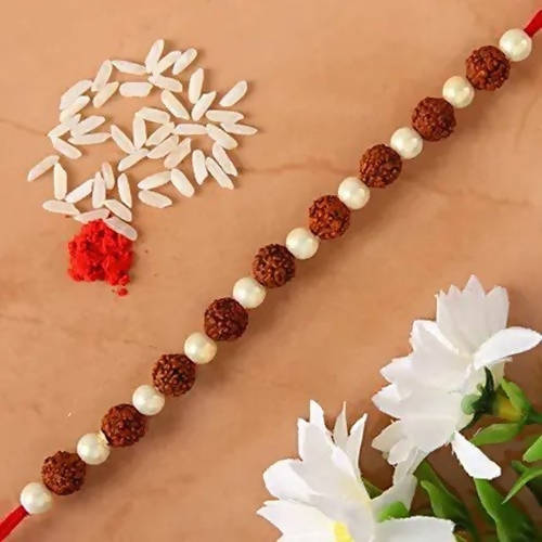 Rudraksha Elite Rakhi & Cadbury Silk Chocolates
