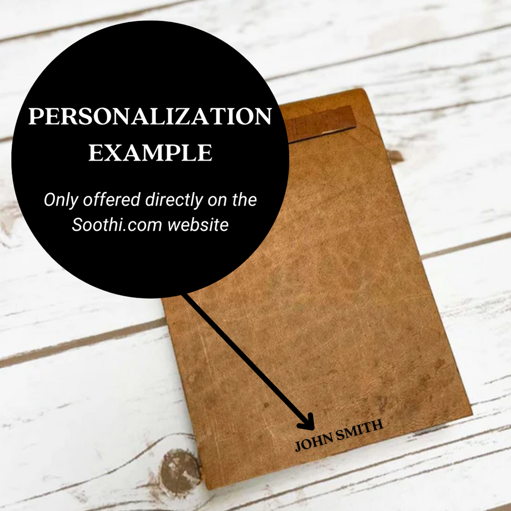Refillable Leather Notepad | 4.5x6 Screw-Post, Four List Titles