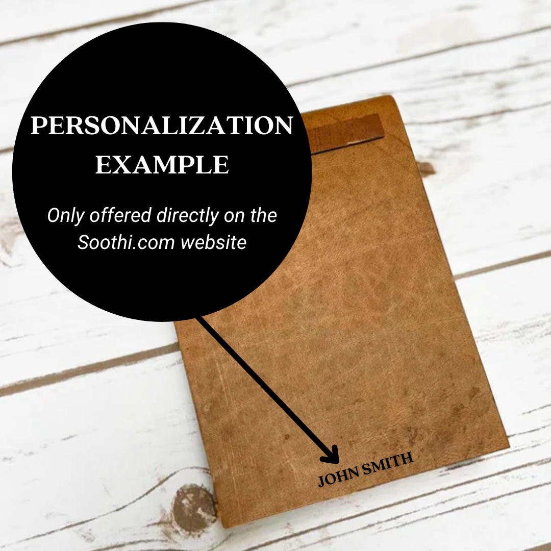 Refillable Leather Notepad | 4.5x6 Screw-Post, Four List Titles