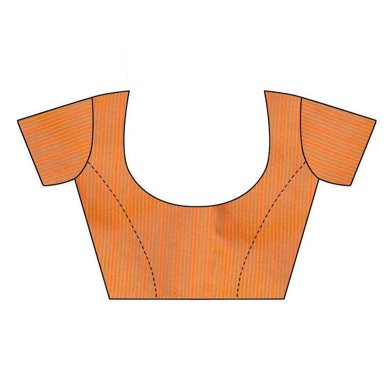 Vamika Orange Cotton Silk Weaving Saree (Binita Orange)