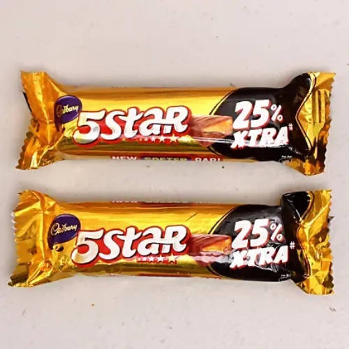 Cute Mickey Metal Rakhi & Five Star Chocolates