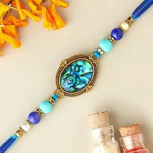 Striking Epoxy Rakhi & LuvIt Roasted Almonds Chocolate