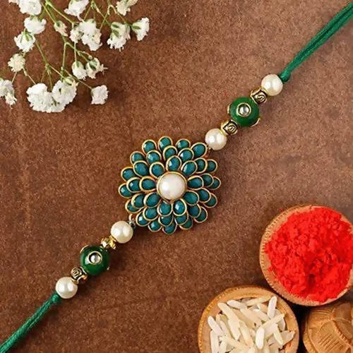 Premium Beads Rakhi & Ferrero Rocher Moments Box