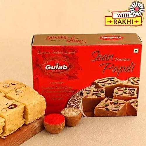Meru Designer Rakhi And Soan Papdi