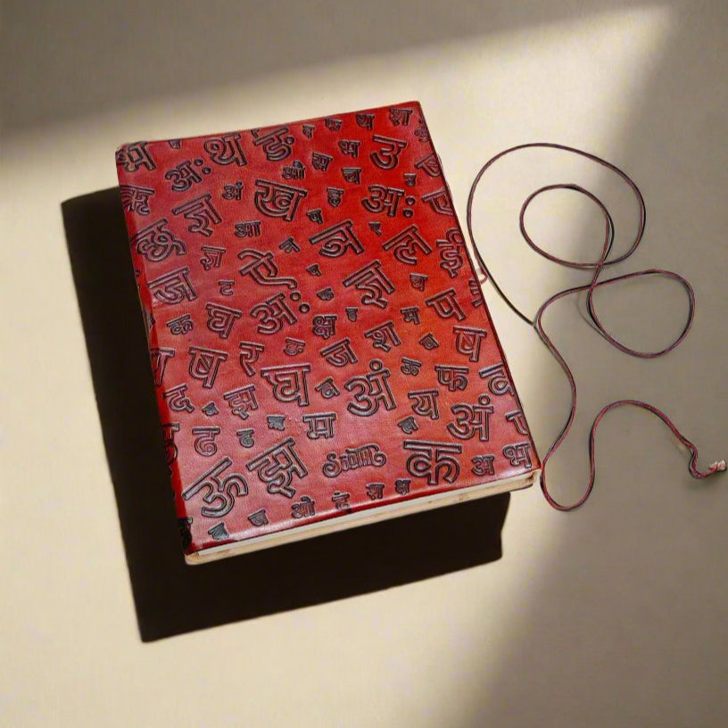 Quiet the Mind Leather Journal - Mindfulness & Spiritual Growth