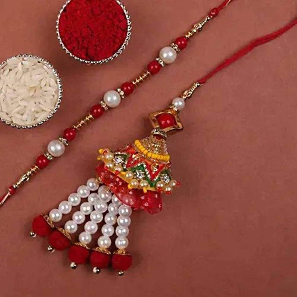 Pearl & Lumba Rakhi With Dairy Milk