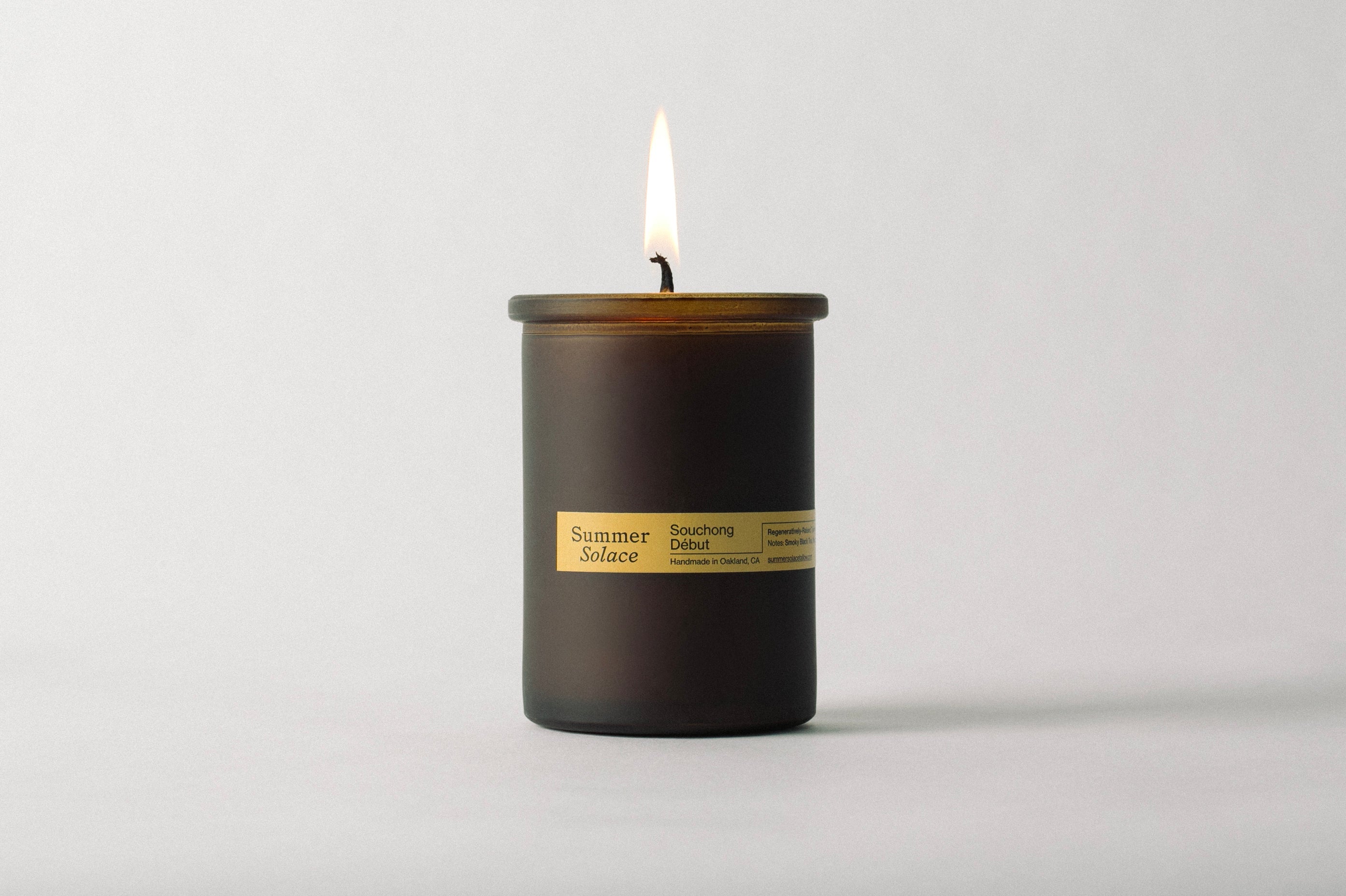 Souchong Debut – Tallow Candle with Black Tea Absolute & Vetiver | 6 oz