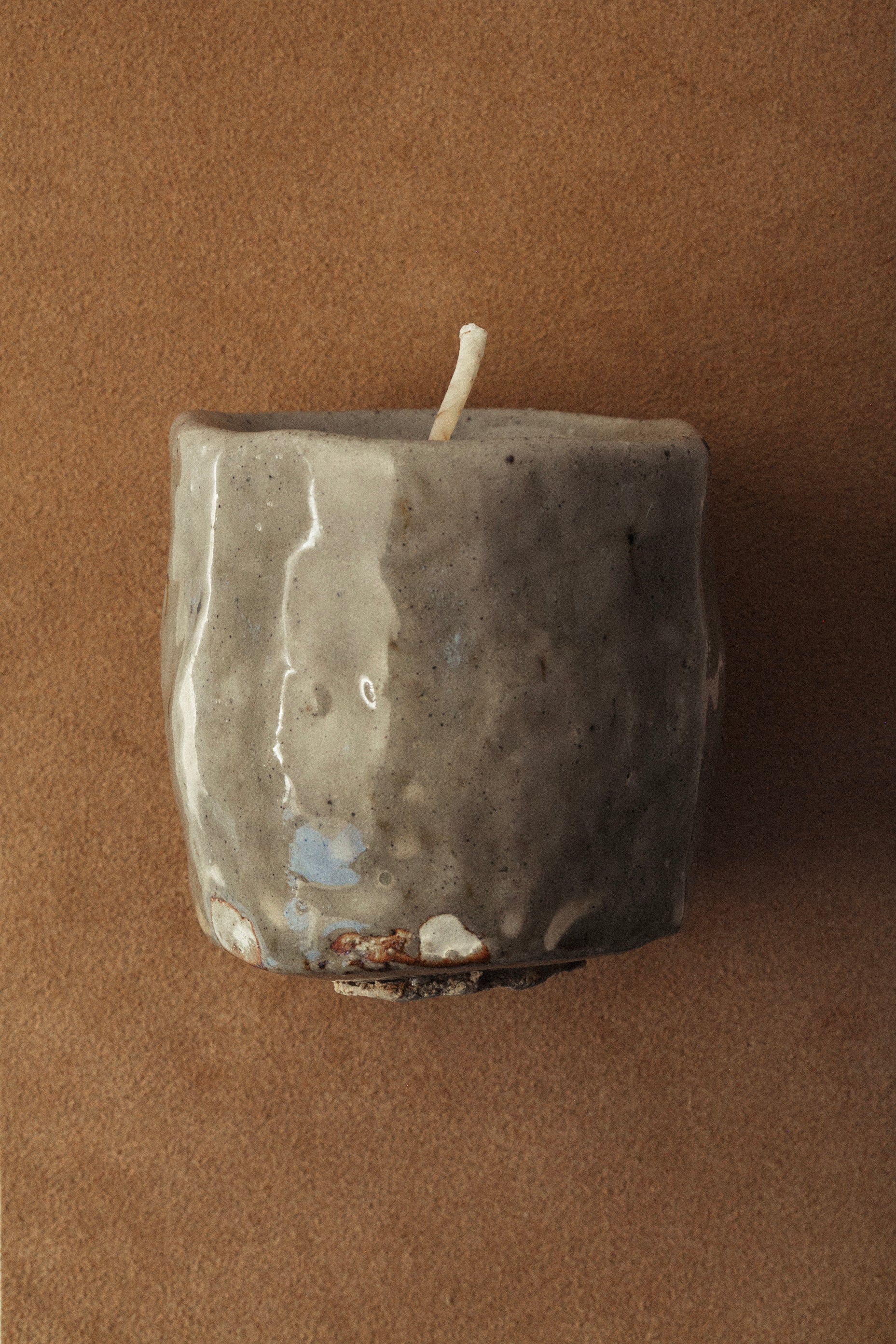 Souchong Debut Earthen Tallow Candle – Fog-Glazed Regional Clay 4 oz