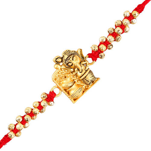 Cute Ganesha Rakhi and Soan Papdi