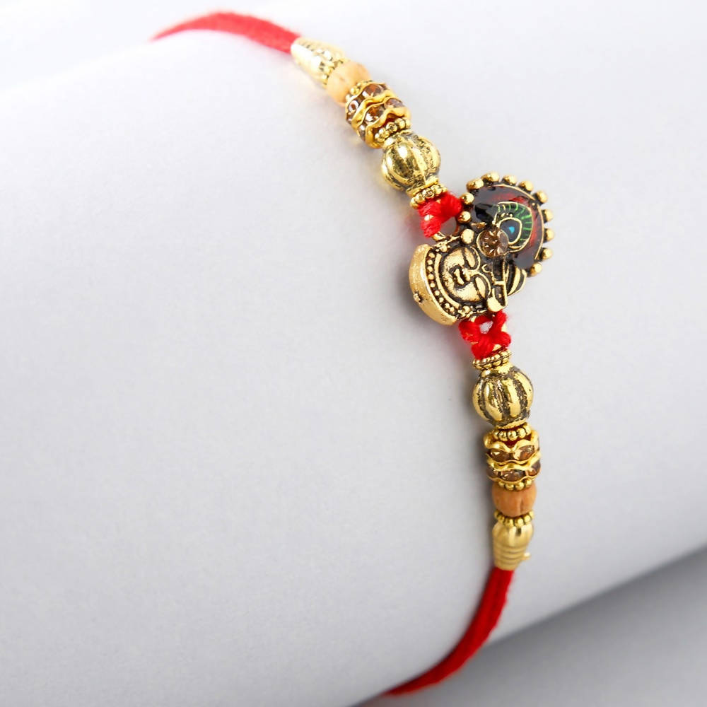 Serene Lord Krishna Rakhi & Kaju Roll Box