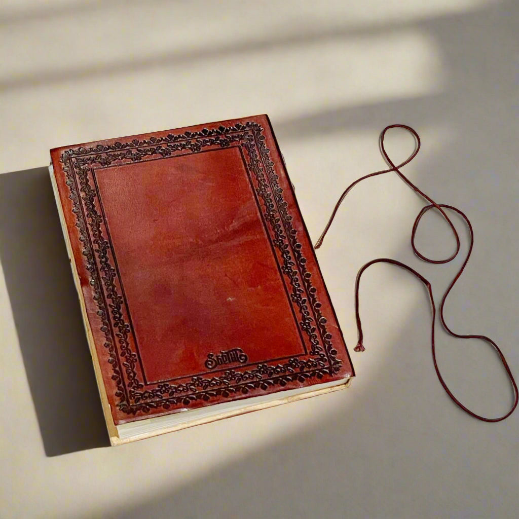 Virginia Woolf Leather Journal - "Desire Beyond Daily Life" Quote