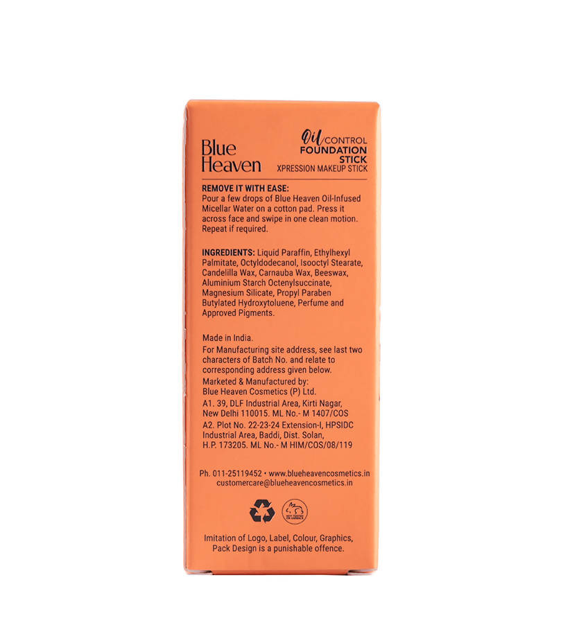 Blue Heaven Oil Control Foundation Stick Chocolate