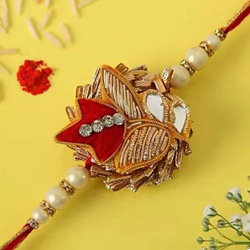 Exclusive Zardosi Rakhi & Cadbury Silk Chocolates