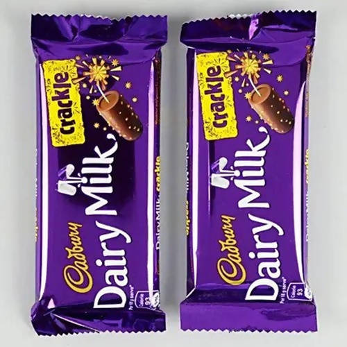 Shree Rakhi Set and Dairy Milk Crackle Chocolates