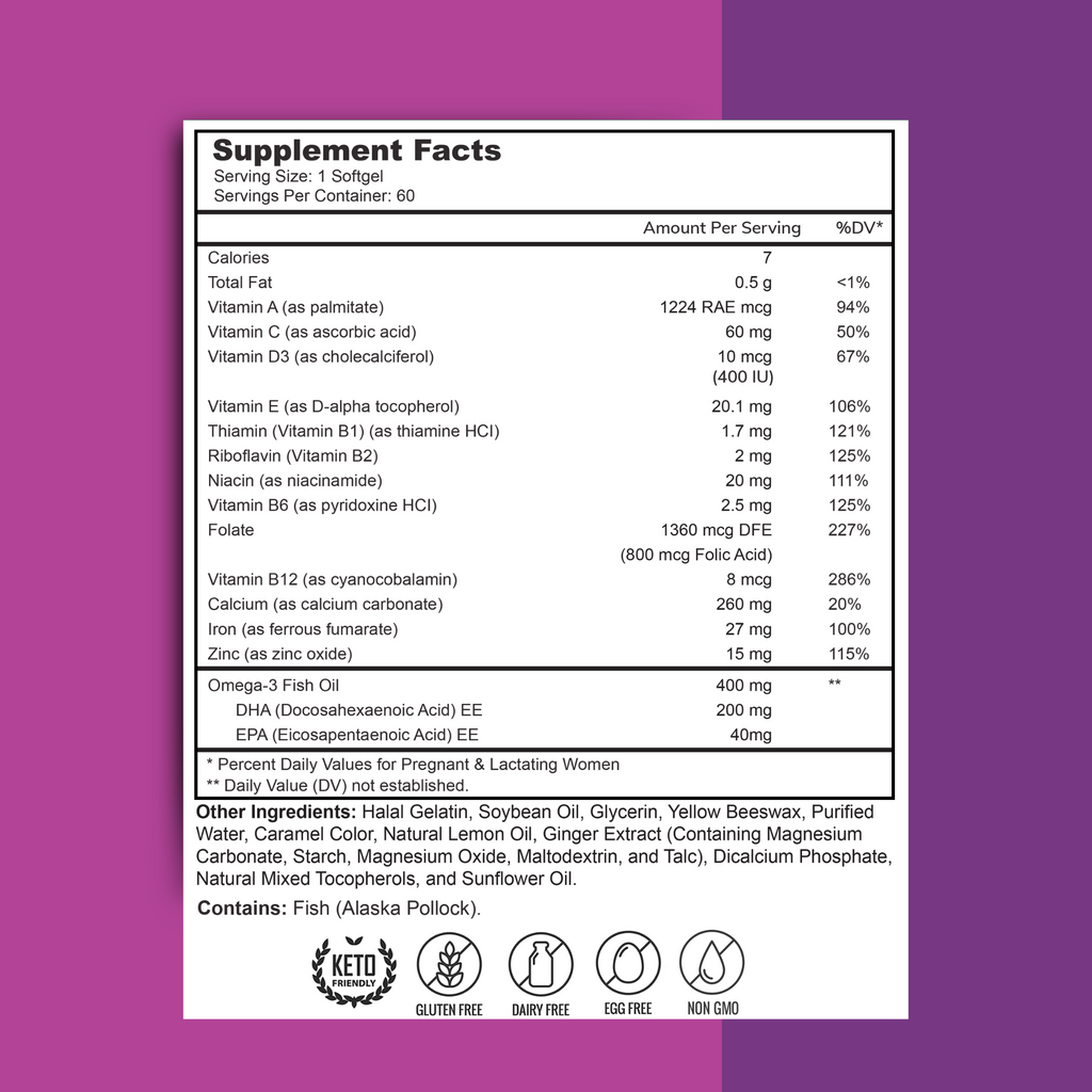 Adult Multivitamins + Collagen Peptides + Prenatal DHA Bundle