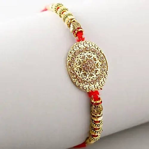 Luxury American Diamond Premium Rakhi