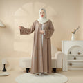 Archive Piece 3D Embroidery Abaya With Geometric Beads - MP004 (Size M Only)