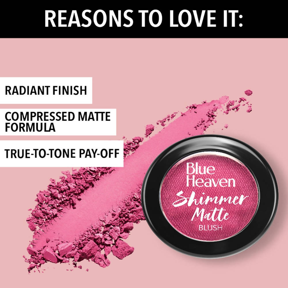 Blue Heaven Shimmer Matte Blush Shade 503