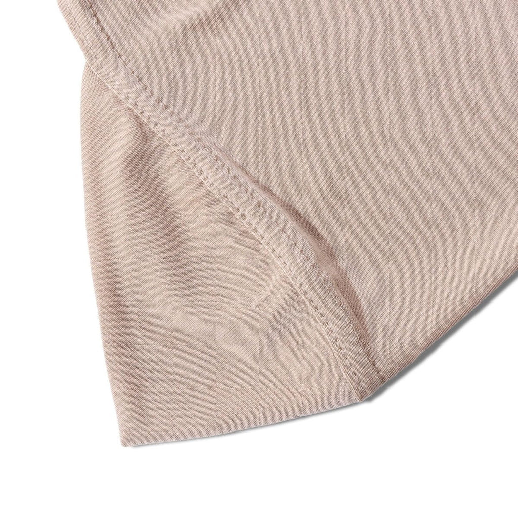 Crystal Linen Round Edge Khimar Hijab(MK028)