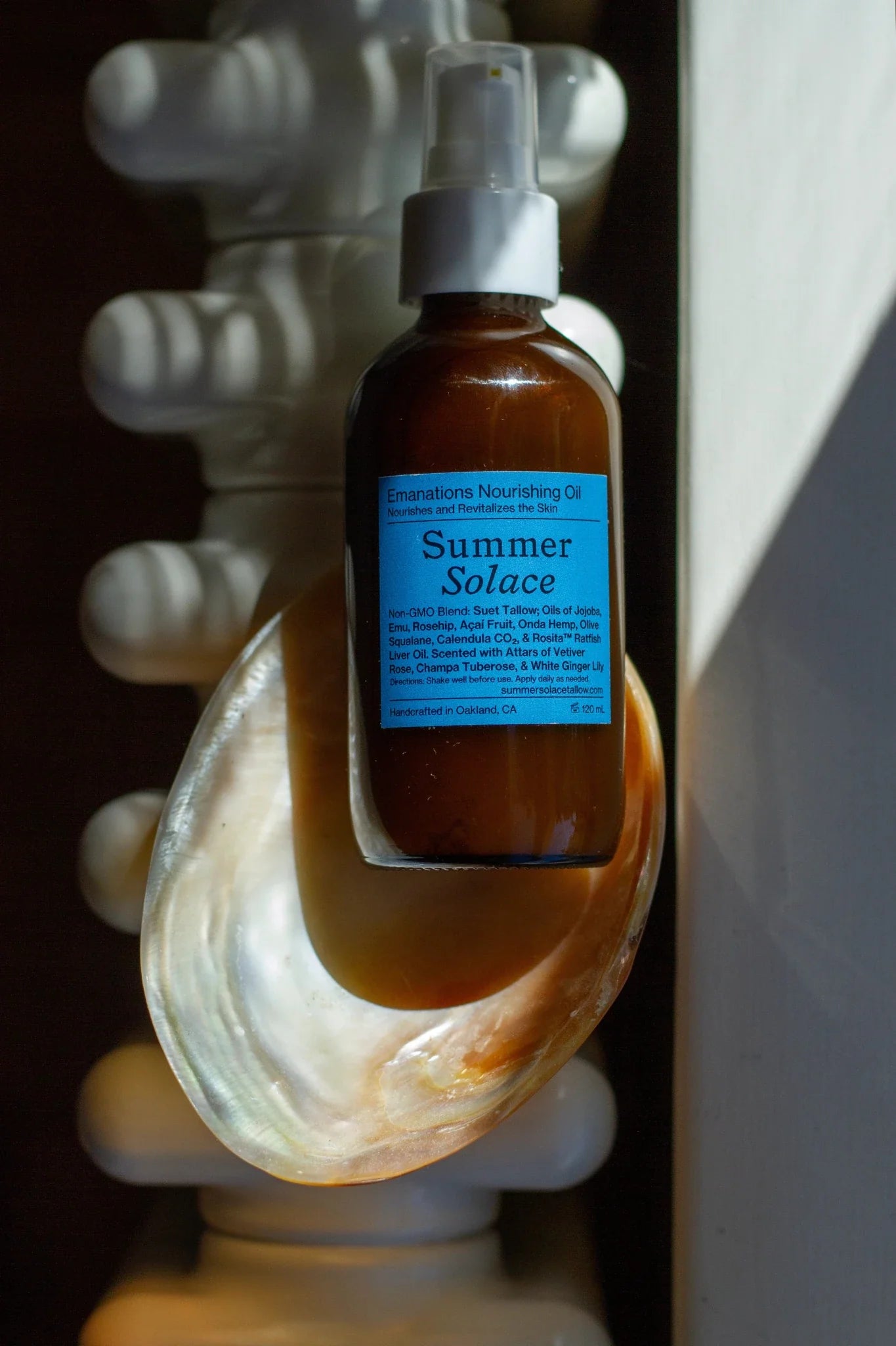 Emanations Tallow & Emu Face Oil • Sea Buckthorn & Floral Attars • Dry, Sensitive & Mature Skin