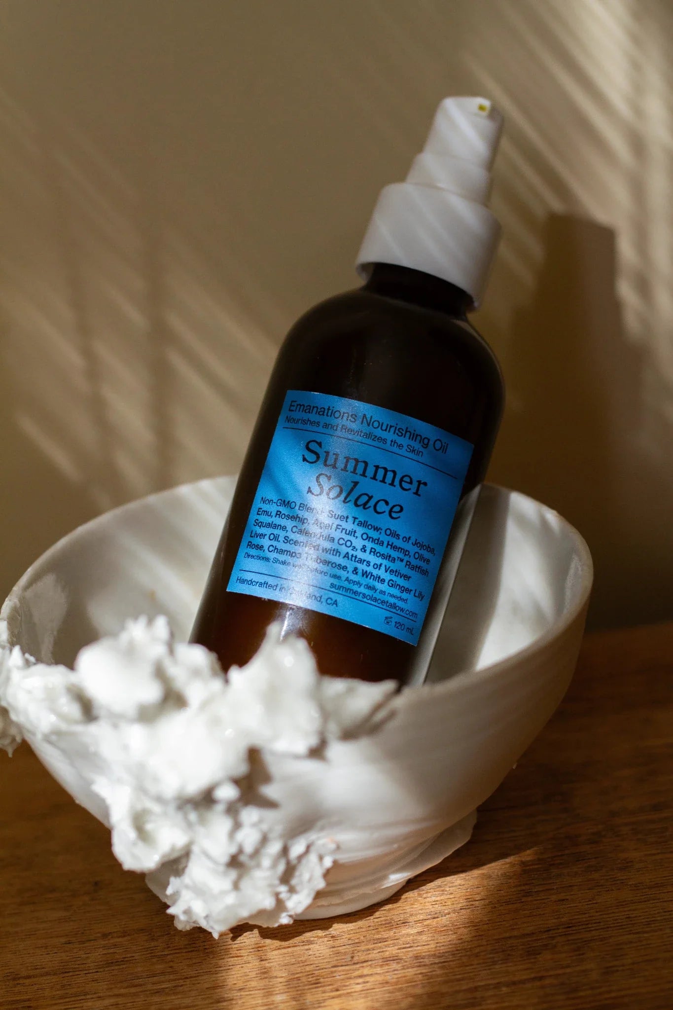 Emanations Tallow & Emu Face Oil • Sea Buckthorn & Floral Attars • Dry, Sensitive & Mature Skin
