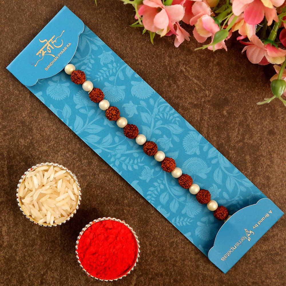 Rudraksha Elite Rakhi & Cadbury Silk Chocolates