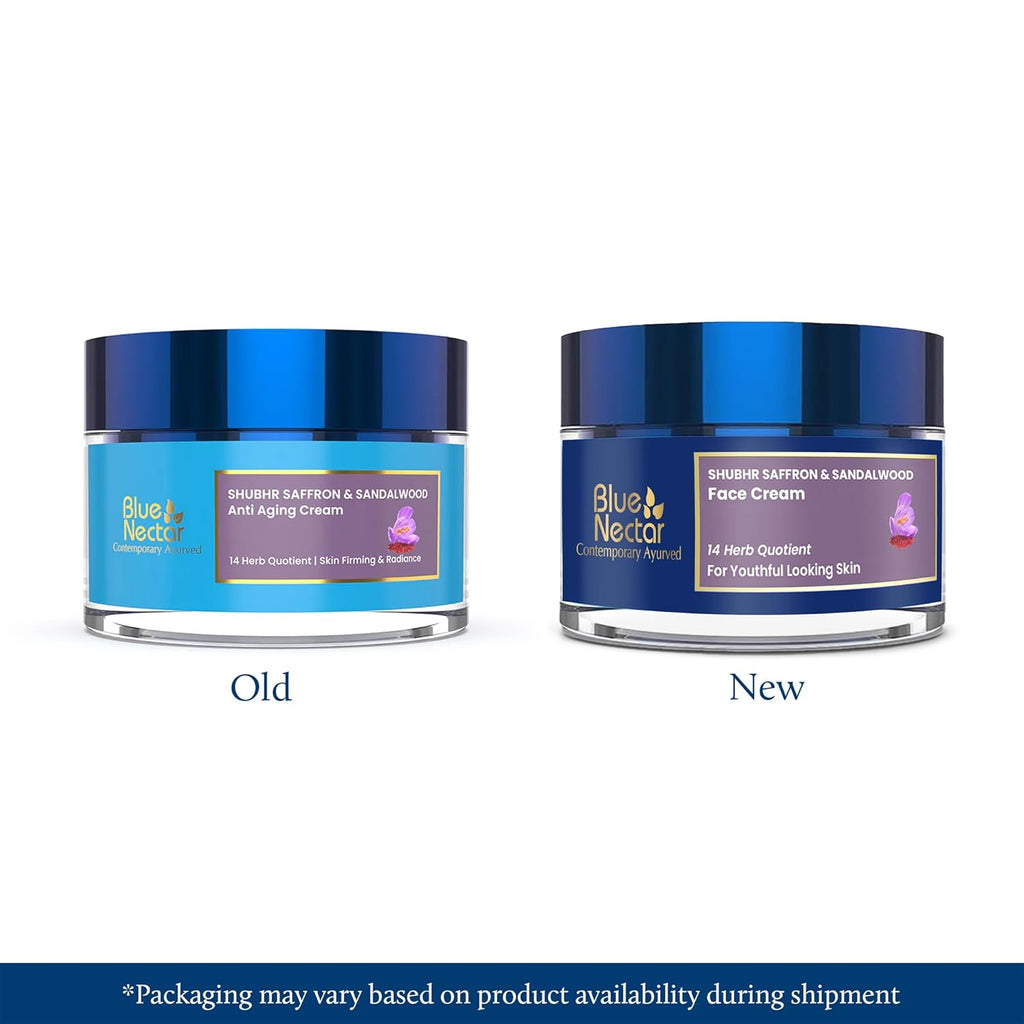 Blue Nectar Shubhr Anti Aging Saffron & Sandalwood Cream for Women