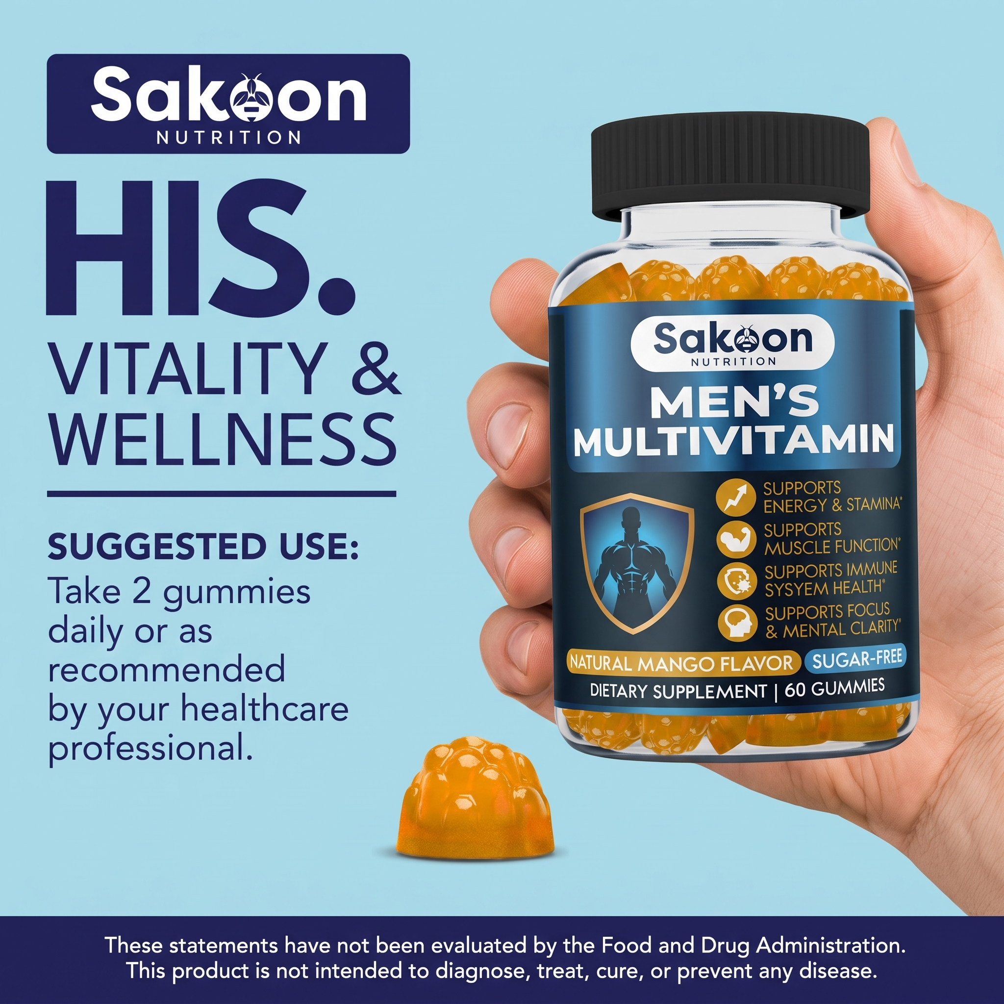 Men's Multivitamin Sugar Free Gummies