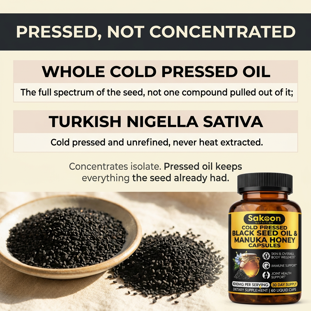 Black Seed Oil & Manuka Honey Capsules | Halal Immune Support