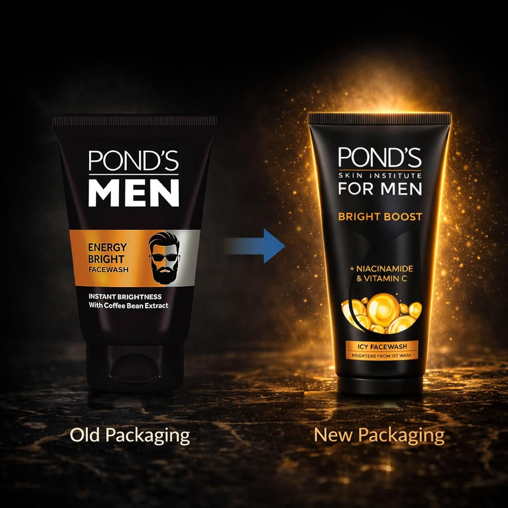 Ponds Men Pollution Out Face Wash For Deep Clean & Men Energy Bright Face Wash For Instant Brightness Combo