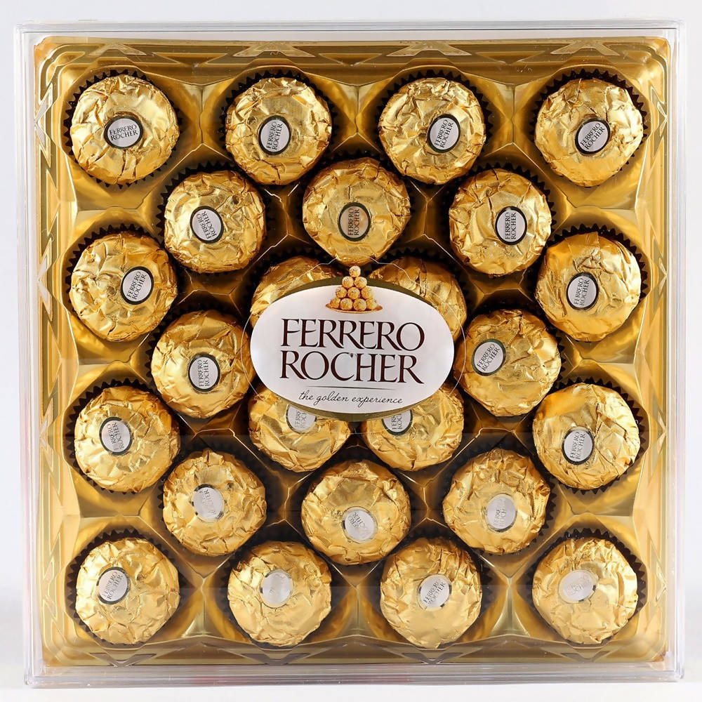 Pretty Designer Rakhi Set With 24 Pcs Ferrero Rocher
