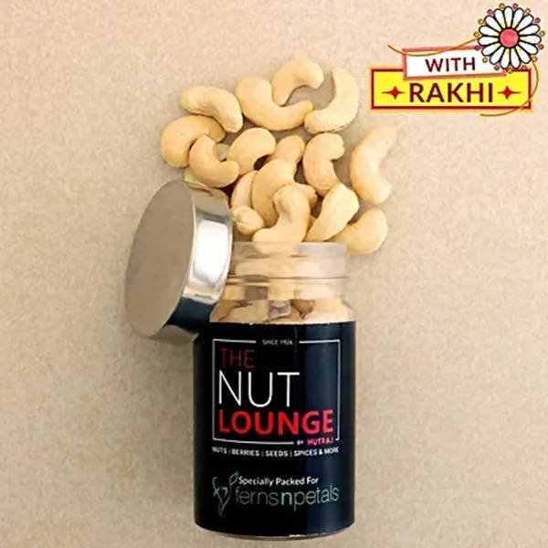 American Diamond Bling Rakhi And Cashew Jar