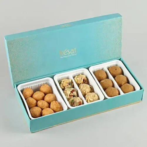 Set of 5 Pearl Rakhi & Sweet Savoury Treats