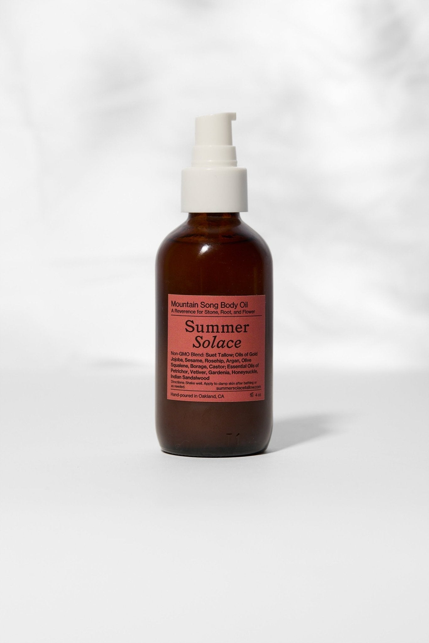 Mountain Song Tallow Body & Hair Oil • Petrichor, Gardenia, Honeysuckle