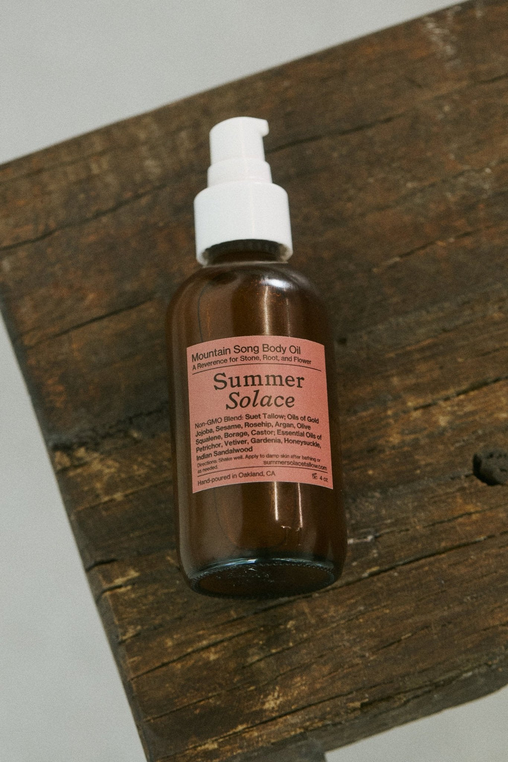 Mountain Song Tallow Body & Hair Oil • Petrichor, Gardenia, Honeysuckle