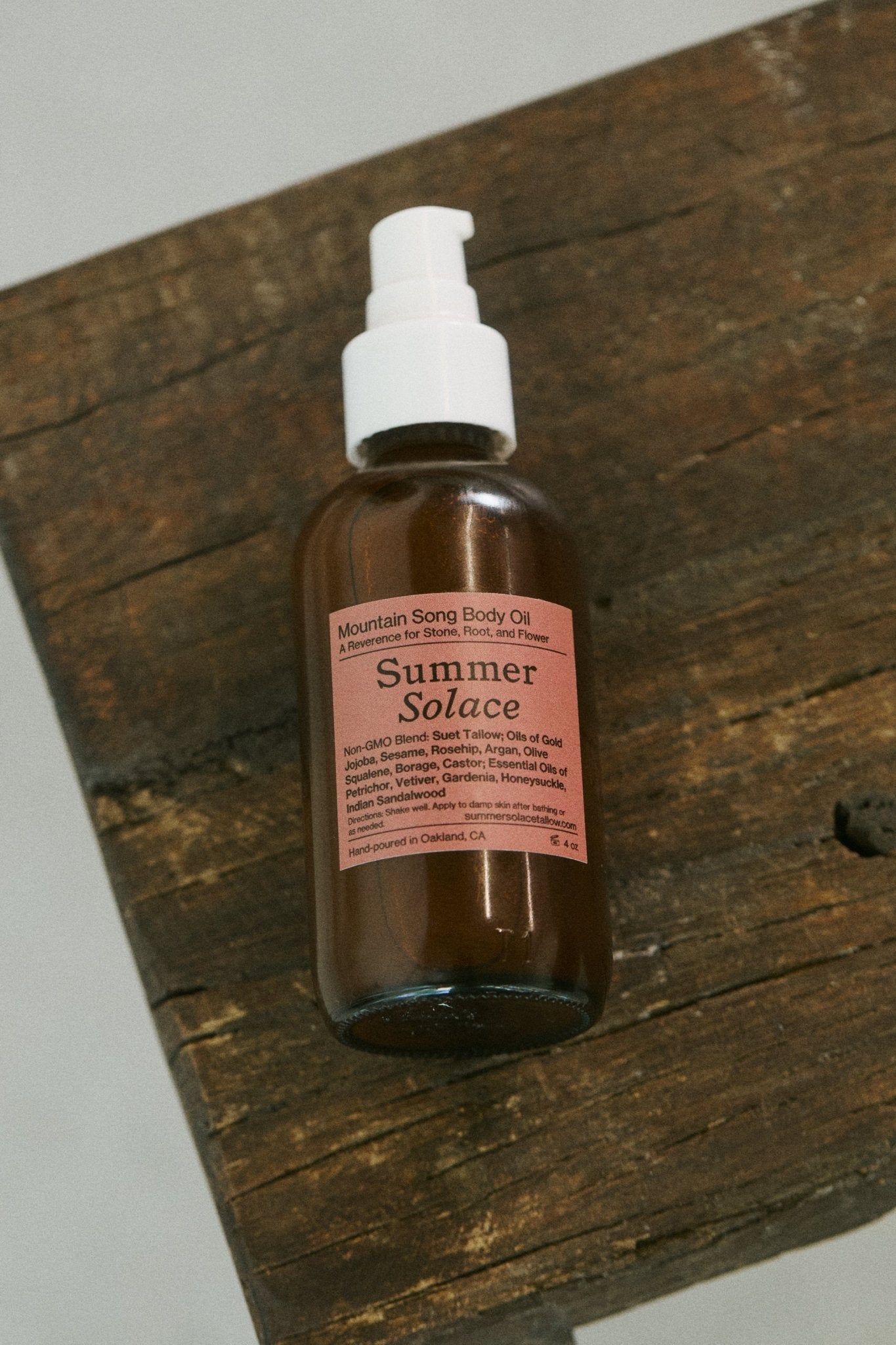 Mountain Song Tallow Body & Hair Oil • Petrichor, Gardenia, Honeysuckle