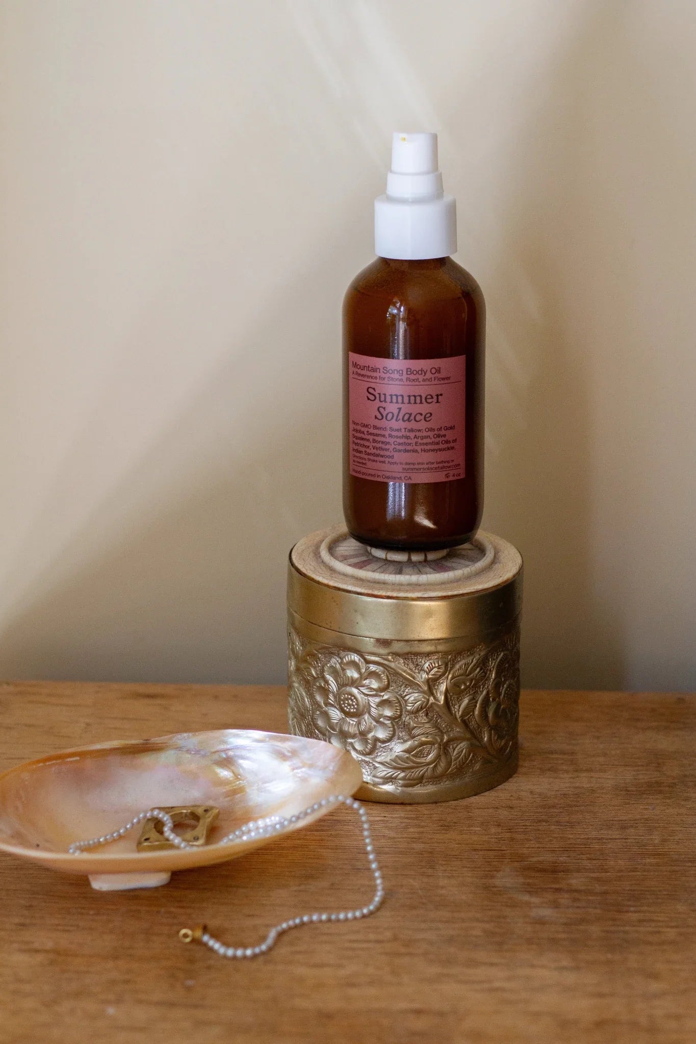 Mountain Song Tallow Body & Hair Oil • Petrichor, Gardenia, Honeysuckle