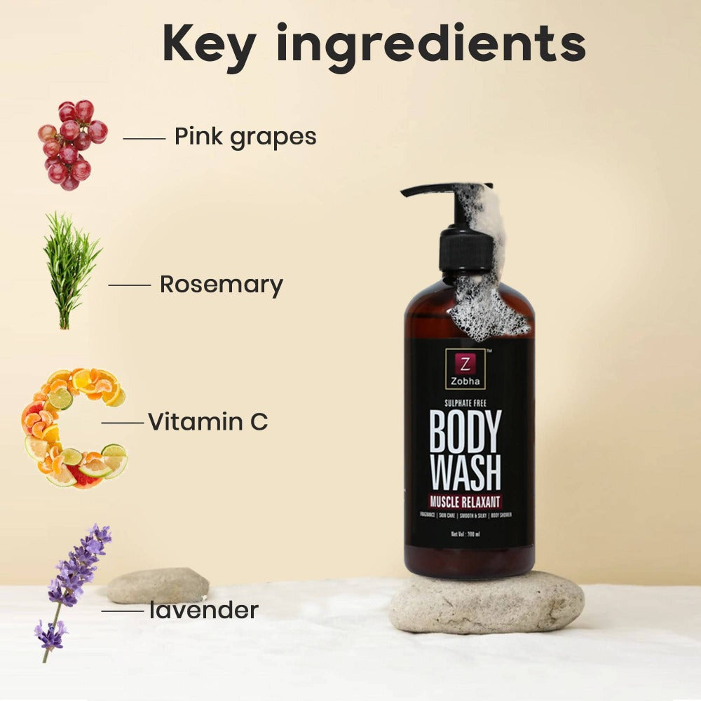 Zobha Sulphate Free Body Wash Muscle Relaxant